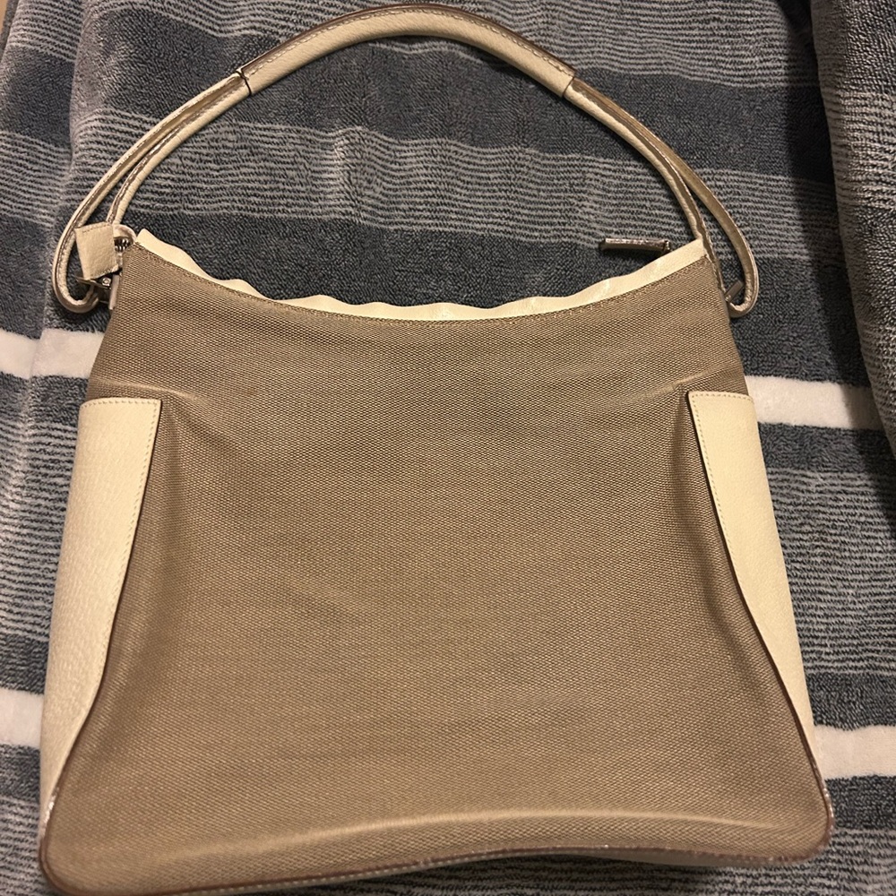Gucci Cream and Tan Bag